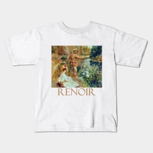 The Fisherman (1874) by Pierre-Auguste Renoir Kids T-Shirt